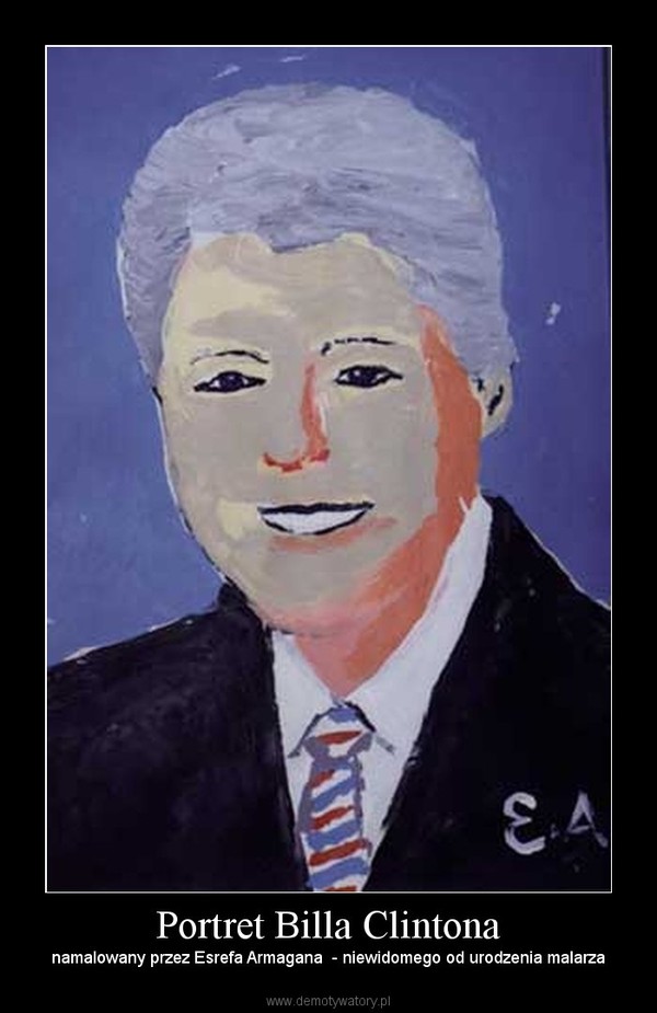Portret Billa Clintona