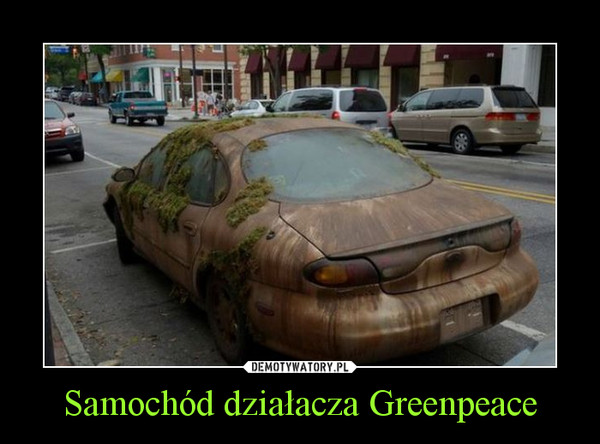 Samochód działacza Greenpeace –  