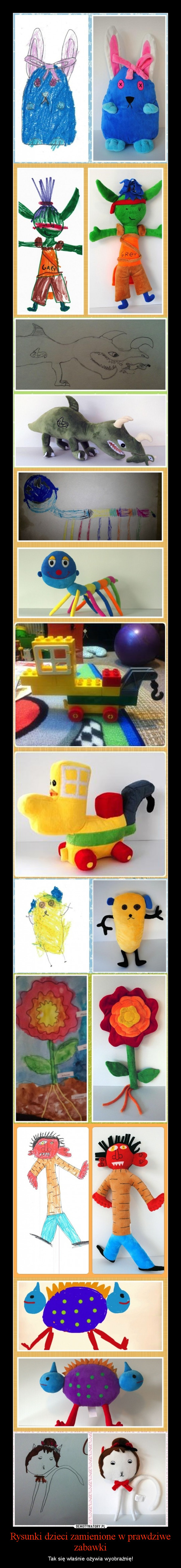 Rysunki dzieci zamienione w prawdziwe zabawki – Tak się właśnie ożywia wyobraźnię! 