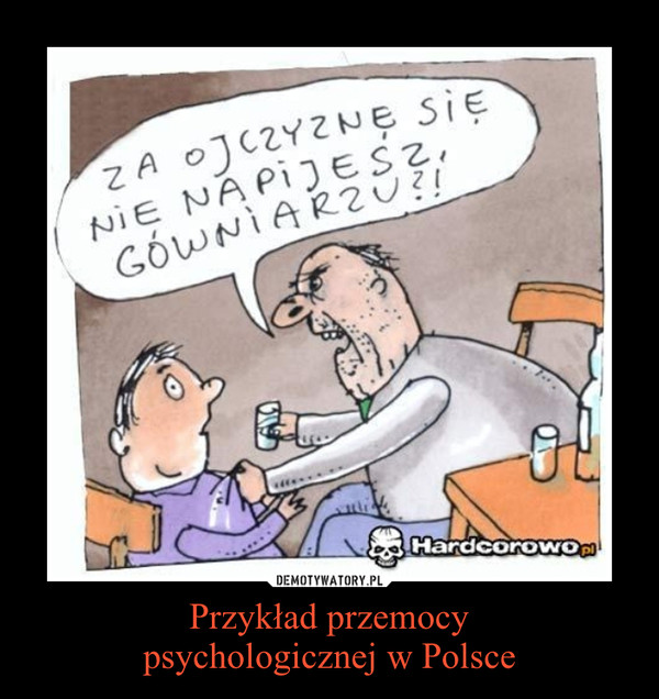 Przykład przemocypsychologicznej w Polsce –  