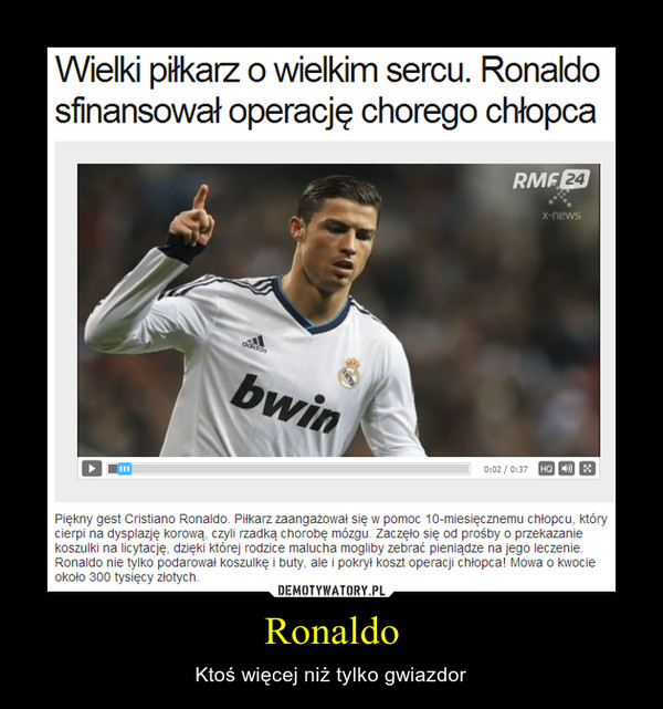 Ronaldo – Ktoś więcej niż tylko gwiazdor 