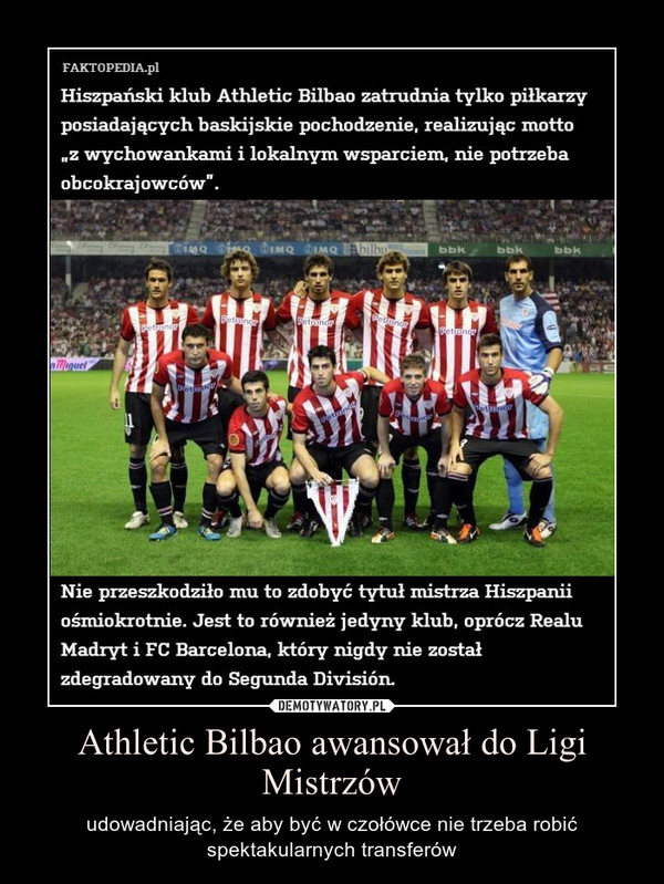 Athletic Bilbao awansował do Ligi Mistrzów – udowadniając, że aby być w czołówce nie trzeba robić spektakularnych transferów 