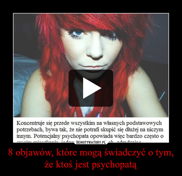 8 objawów, które mogą świadczyć o tym, że ktoś jest psychopatą –  