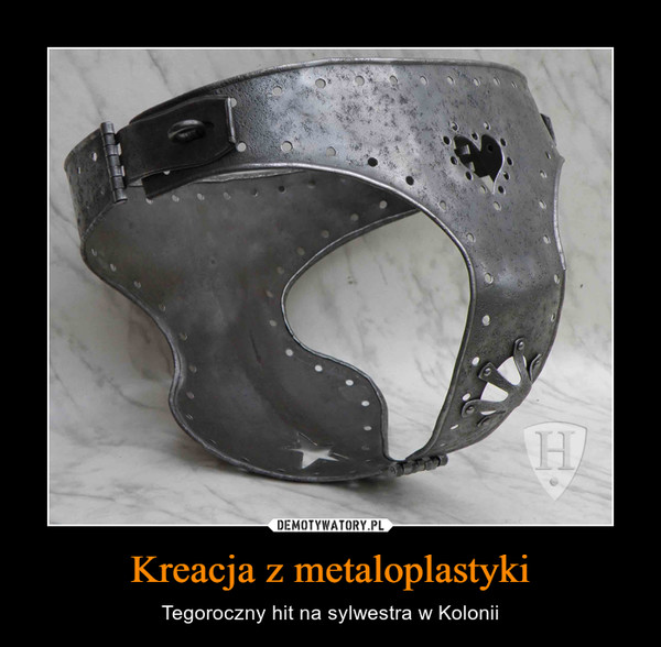 Kreacja z metaloplastyki – Tegoroczny hit na sylwestra w Kolonii 