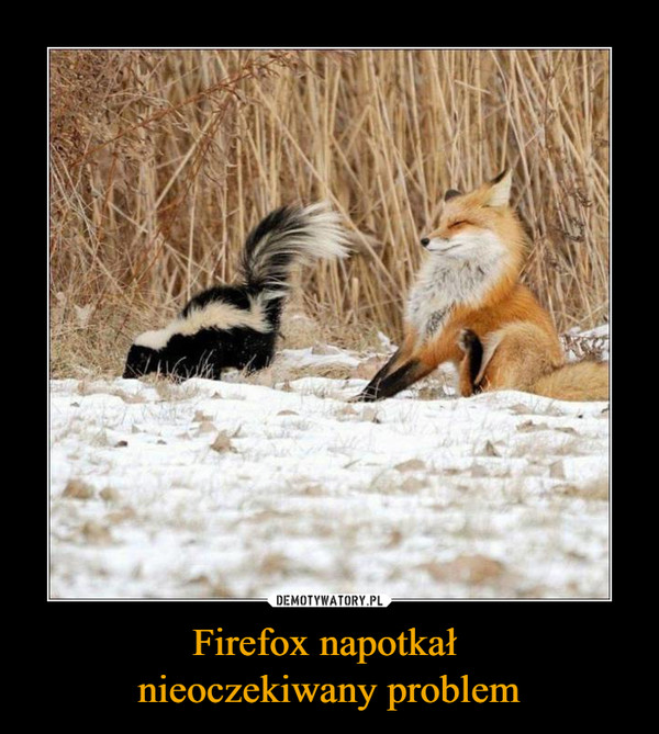 Firefox napotkał nieoczekiwany problem –  