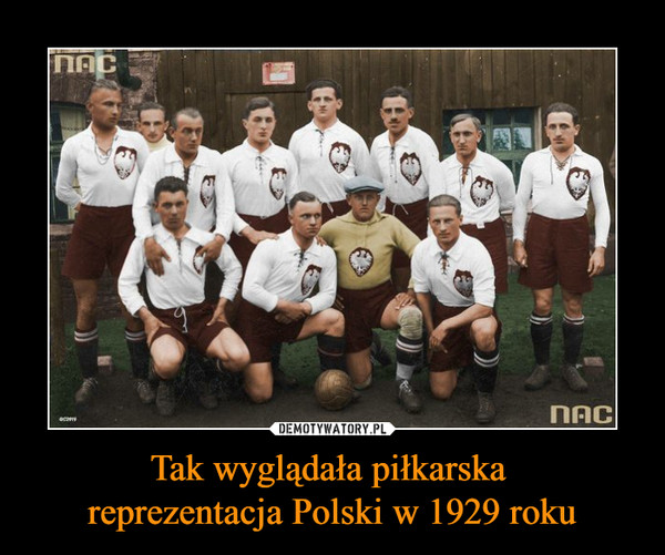 Tak wyglądała piłkarska reprezentacja Polski w 1929 roku –  