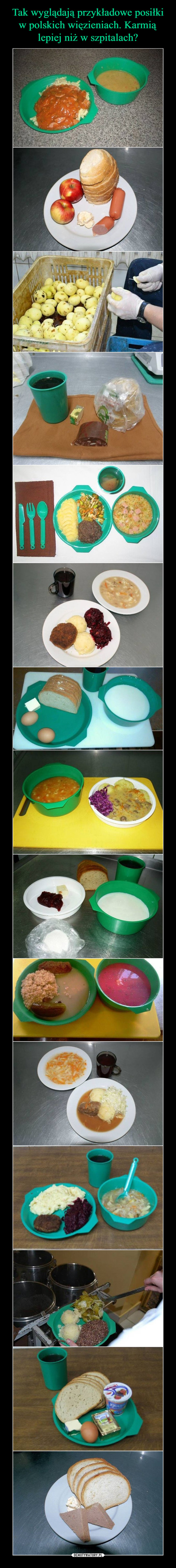 Tak wyglądają przykładowe posiłki w polskich więzieniach. Karmią lepiej niż w szpitalach?