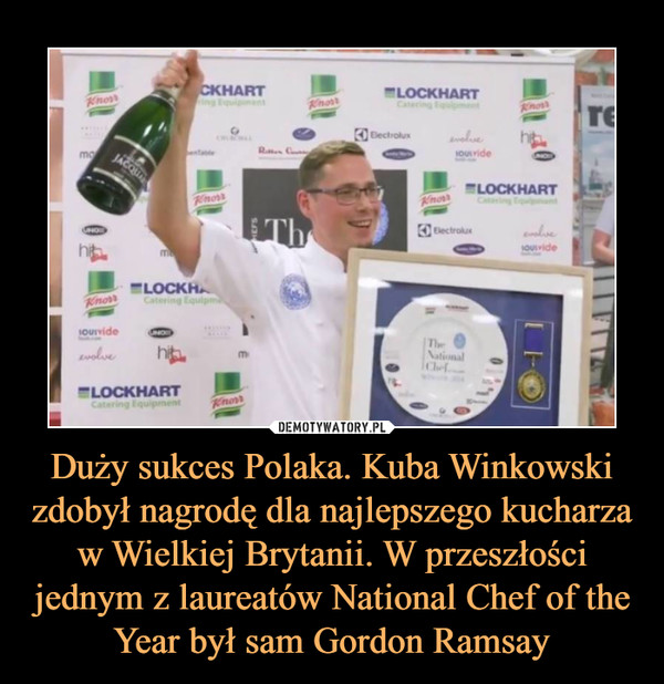 Duży sukces Polaka. Kuba Winkowski zdobył nagrodę dla najlepszego kucharza w Wielkiej Brytanii. W przeszłości jednym z laureatów National Chef of the Year był sam Gordon Ramsay