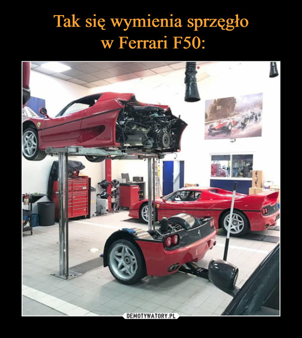 Tak się wymienia sprzęgło
 w Ferrari F50: