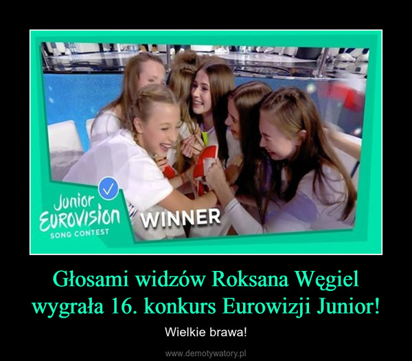 Głosami widzów Roksana Węgiel wygrała 16. konkurs Eurowizji Junior! – Wielkie brawa! 
