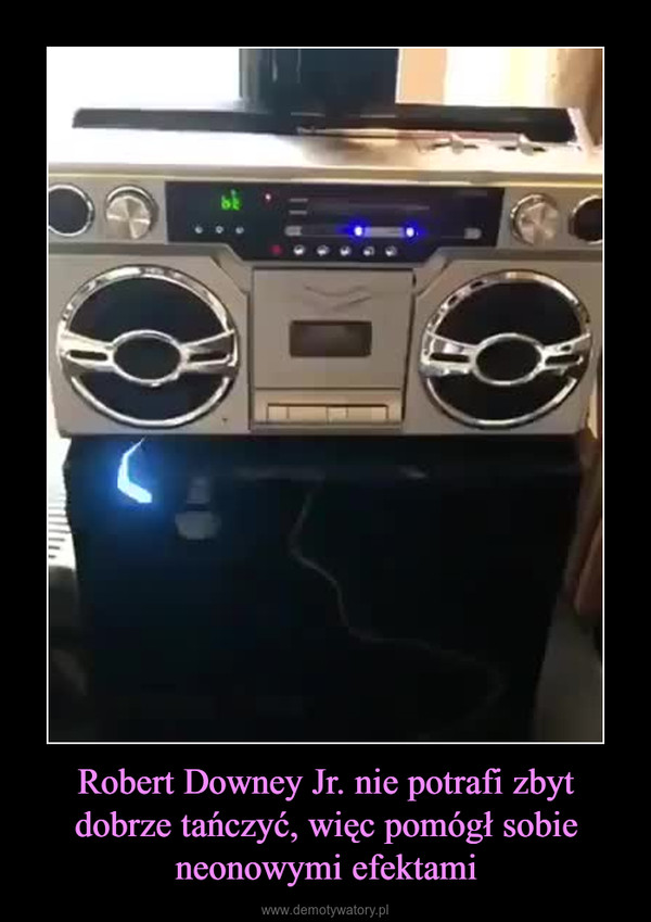 Robert Downey Jr. nie potrafi zbyt dobrze tańczyć, więc pomógł sobie neonowymi efektami –  