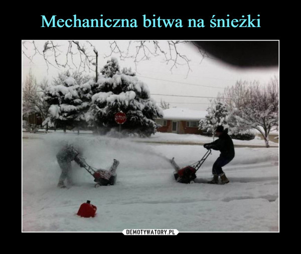 Mechaniczna bitwa na śnieżki