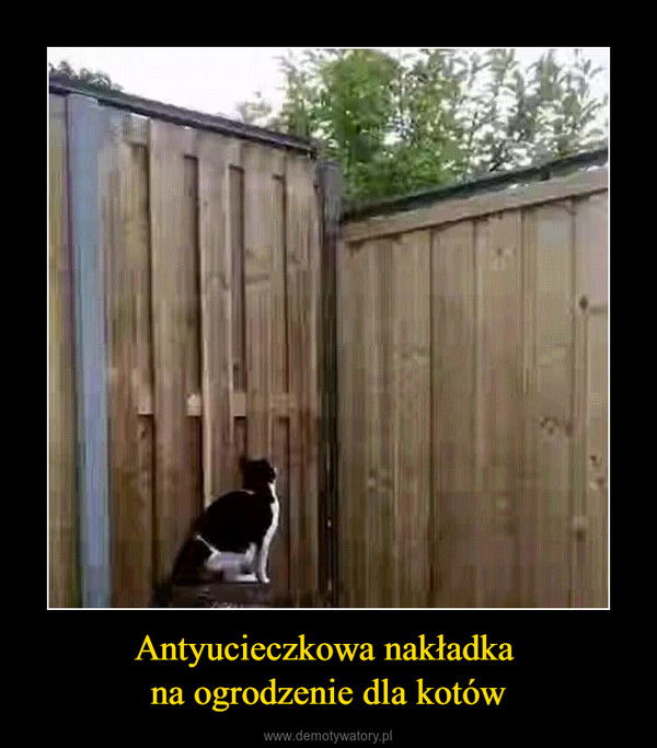 Antyucieczkowa nakładka na ogrodzenie dla kotów –  