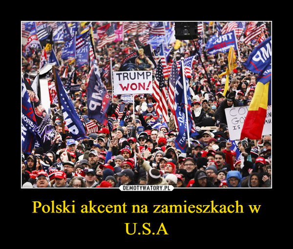 Polski akcent na zamieszkach w U.S.A –  