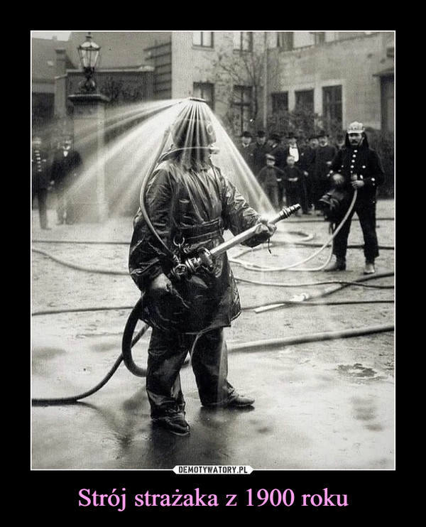 Strój strażaka z 1900 roku –  