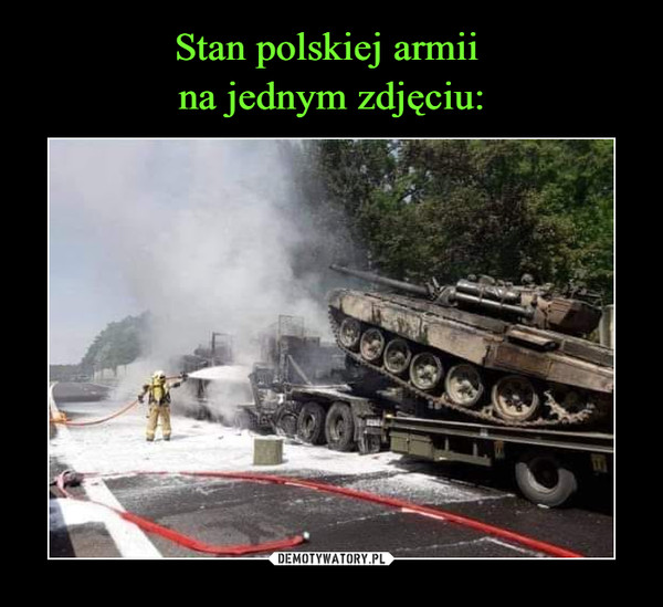 Stan polskiej armii 
na jednym zdjęciu: