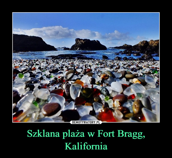 Szklana plaża w Fort Bragg, Kalifornia –  