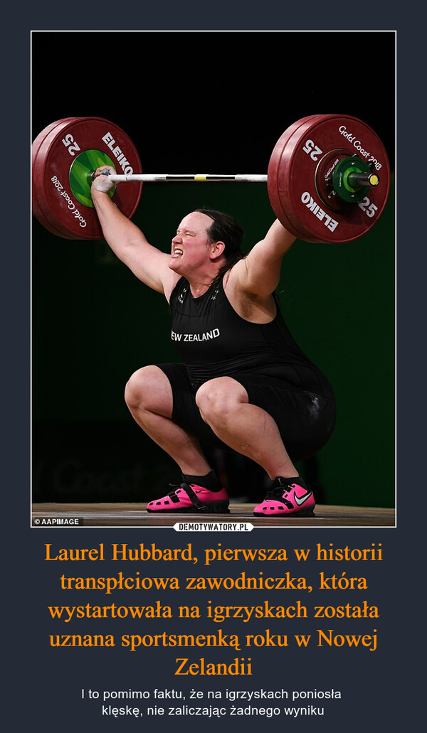 Laurel Hubbard, pierwsza w historii transpłciowa zawodniczka, która wystartowała na igrzyskach została uznana sportsmenką roku w Nowej Zelandii