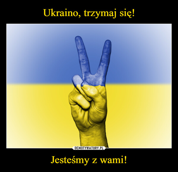 Ukraino, trzymaj się! Jesteśmy z wami!