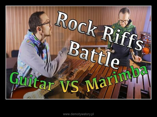 TOP Iconic ROCK RIFFs BATTLE - GUITAR VS. MARIMBA - EPIC VIDEO – Top #RockRiffs Battle - #guitar VS. #marimba 