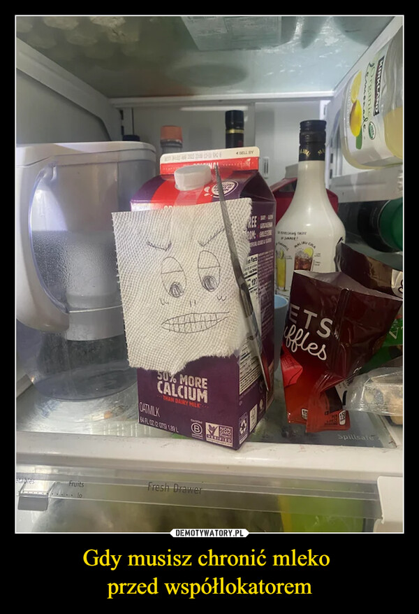 Gdy musisz chronić mleko przed współlokatorem –  