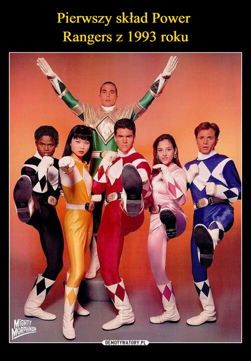 Pierwszy skład Power 
Rangers z 1993 roku