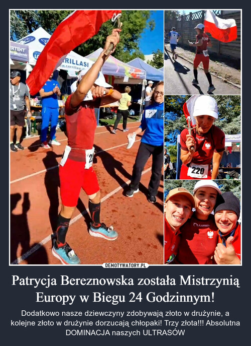Patrycja Bereznowska została Mistrzynią Europy w Biegu 24 Godzinnym!