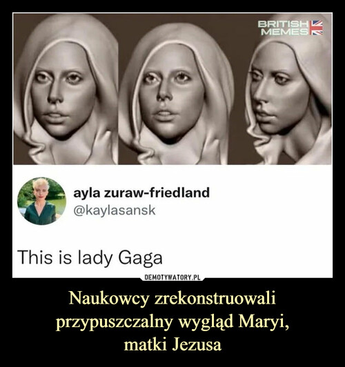Naukowcy zrekonstruowali przypuszczalny wygląd Maryi,
matki Jezusa