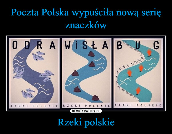 Poczta Polska wypuściła nową serię znaczków Rzeki polskie