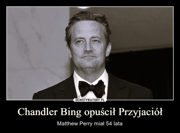 Chandler Bing opuścił Przyjaciół – Matthew Perry miał 54 lata 8