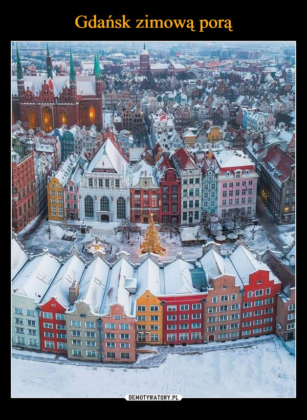 Gdańsk zimową porą