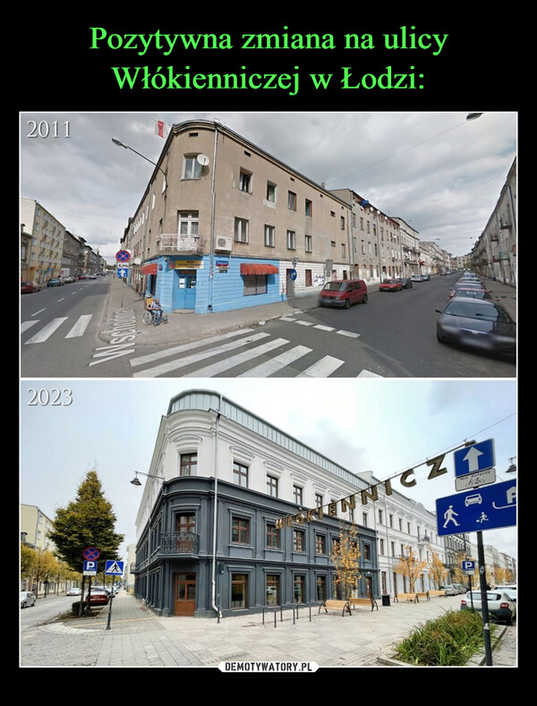Pozytywna zmiana na ulicy Włókienniczej w Łodzi: