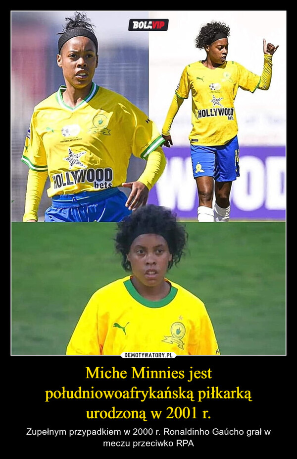 Miche Minnies jest południowoafrykańską piłkarką urodzoną w 2001 r.