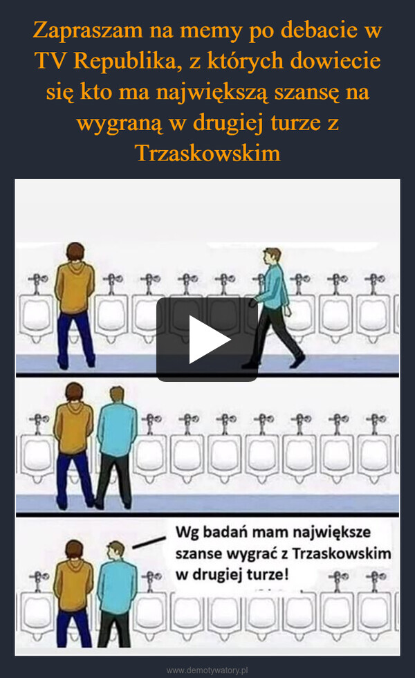  –  MWg badań mam największeszanse wygrać z Trzaskowskimfo w drugiej turze!
