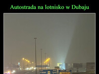 Autostrada na lotnisko w Dubaju